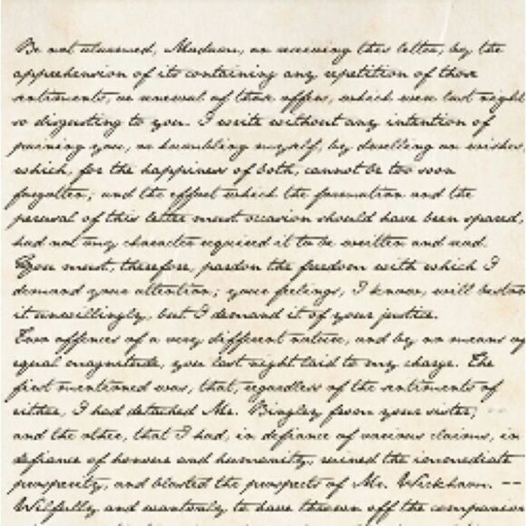 Pride and Prejudice Darcy’s Letter to Elizabeth Print - Picture 3 of 4